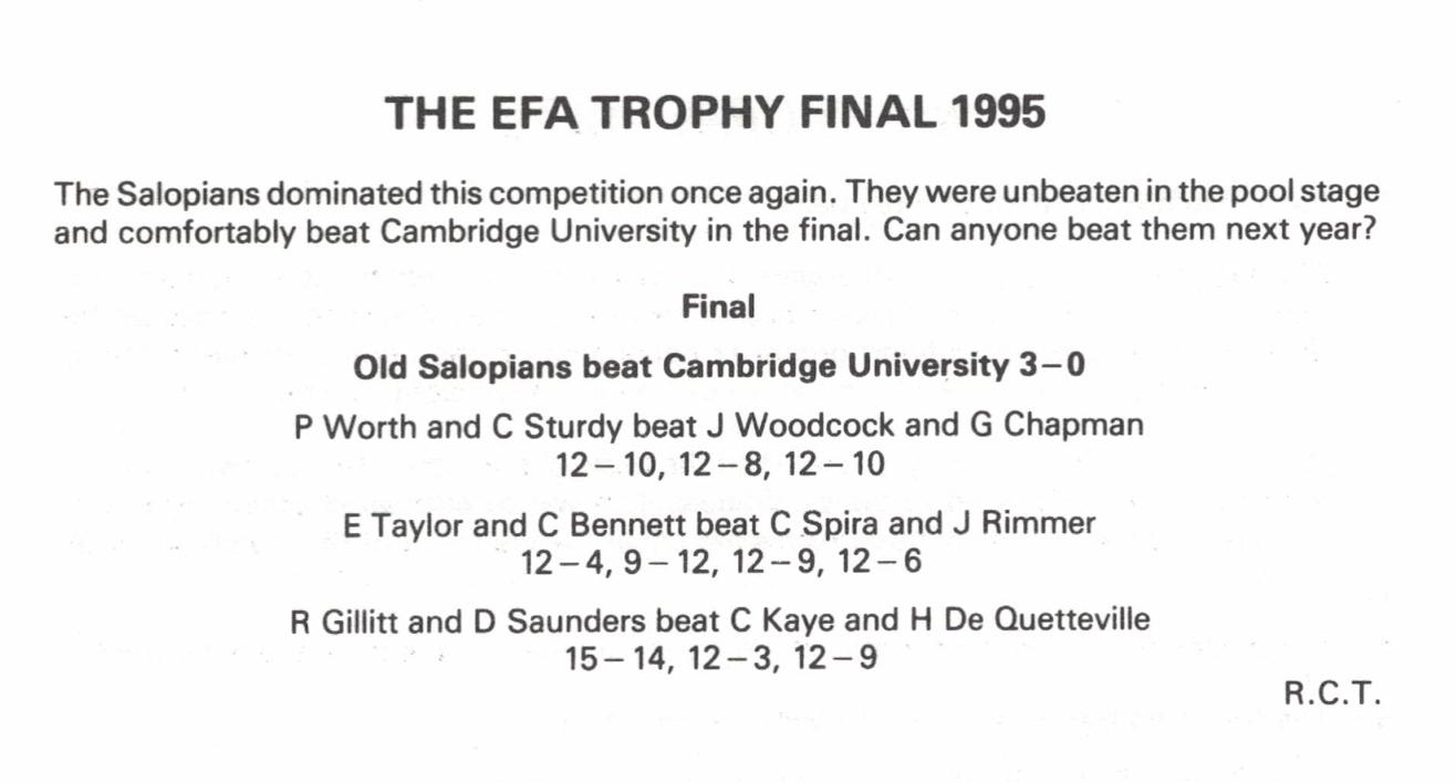 efa trophy 1995